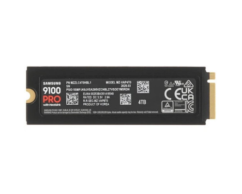 [накопитель] Samsung SSD 4Tb 9100 PRO Black M.2 MZ-VAP4T0CW