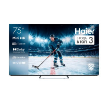 [LCD, LED телевизоры Haier] 75" Телевизор HAIER Smart TV MiniLED M4, черный, СМАРТ ТВ, Android TV