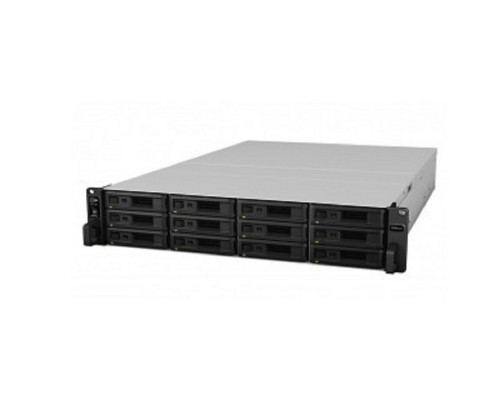 Система хранения данных Synology (Rack2U) 8C2,1Ghz/8Gb (64)/RAID0,1,10,5,6/upto12HP HDDs SATA(3,5'or2,5')upto 36 with 2xRX1217RP/2xUSB/4GE+2x10GE/2xPCIe/iSCSI/2xIPcam(upto90)/2xRPS/no rail/1YW'