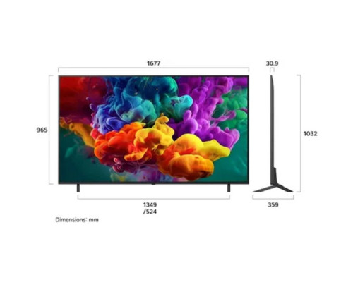 [Телевизор] LG 75" 75QNED85B6C.ARUG черный титан 4K Ultra HD 120Hz DVB-T DVB-T2 DVB-C DVB-S DVB-S2 USB WiFi Smart TV
