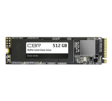 [накопитель] CBR SSD-512GB-M.2-BS24b-AIO-V2, Внутренний SSD-накопитель, 512 GB, M.2 2280, PCIe 3.0 x4, NVMe 1.3, 3D TLC NAND [Сборка AiO] V2