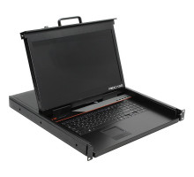 [консоли] ProCase E1701HD Консоль однорельсовая , 1 порт, LCD 17'', single rail console, LCD D-Sub, USB, разрешение 1920*1080