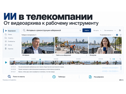 Как ИИ-сервер меняет работу телекомпании: архив, редакция и эфир