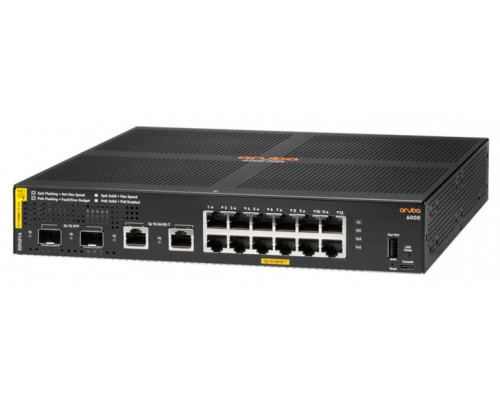 Коммутатор Aruba 6000 12G CL4 2SFP 139W Swch  (repl. for J9777A#ABB &  J9774A#ABB) купить QBS.ru