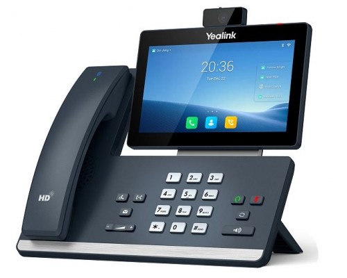YEALINK SIP-T58W Pro with camera, видеотерминал, Android, WiFi, Bluetooth трубка, GigE, CAM50, без БП, шт купить QBS.ru