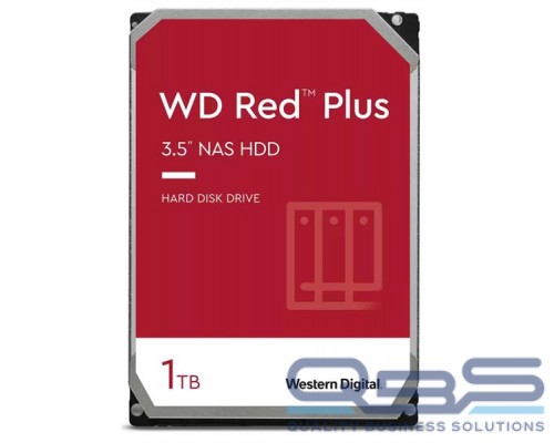 Жесткий диск Western Digital HDD SATA-III 14Tb NAS Red Plus WD140EFGX, 7200RPM, 512MB buffer, 1 year купить QBS.ru