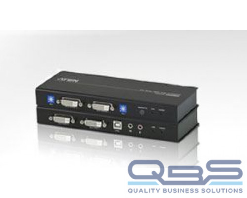 Удлинитель ATEN USB DVI Dual View Cat 5 KVM Extender (1024 x 768@60m) купить QBS.ru