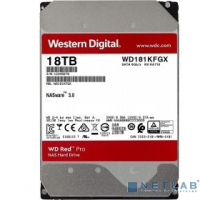 Жесткий диск 18TB WD Red Pro (WD181KFGX) {Serial ATA III, 7200- rpm,512Mb, 3.5"}