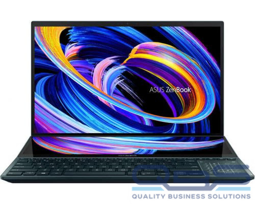 Ноутбук ASUS Zenbook Pro Duo UX582HS-H2002X 90NB0V21-M000D0 i9-11900H/32GB DDR4/1TB SSD/15,6 UHD/touch/GeForce RTX 3080 8GB/WiFi/BT/cam/Win11Pro/blue купить QBS.ru