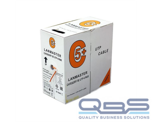 Кабель LANMASTER UTP, 4 пары, кат. 5Е,  350Mhz, LSZH, оранжевый, 305 м купить QBS.ru