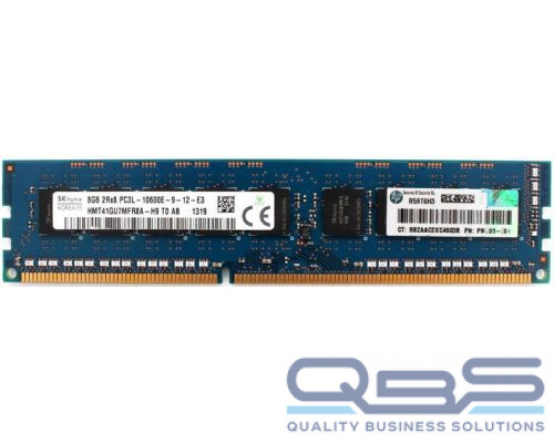 Модуль памяти HPE 664696-001 8GB 1333MHz PC3L-10600E-9 DDR3 dual-rank x8 1.35V купить QBS.ru