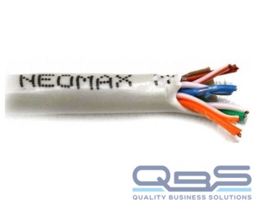 Кабель NEOMAX [NM710001] U/UTP cat.5e 4x2x0.48 (24 AWG) Медь, PVC внутренний (305 м), серый купить QBS.ru