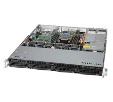 Серверная платформа Supermicro SuperServer 1U 510P-MR no CPU(1)3rd Gen Xeon Scalable/TDP 220W/ no DIMM(8)/SATARAID HDD(4)LFF /2x1GbE/1xFHHL,M2/400W