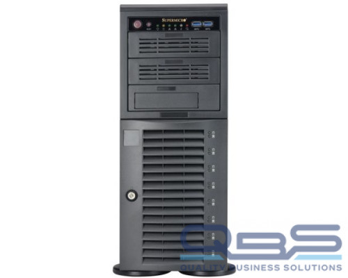 Корпус серверный 4U Supermicro CSE-743AC-1K26B-SQ 12x13 E-ATX, 8*3.5/2.5 SAS/SATA, 7*FH/FL slots, 2*USB 3.0, 1200W, black купить QBS.ru
