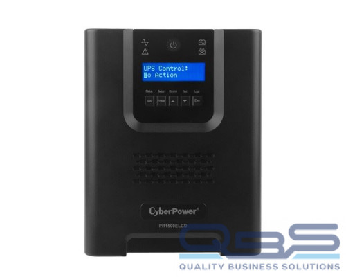 Источник бесперебойного питания CyberPower PR1500ELCD Line-Interactive 1500VA/1350W USB/RS-232/EPO/SNMPslot (8 IEC С13) купить QBS.ru