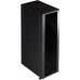 Шкаф 19 Business, 47U 800x800, черный, передняя дверь стекло, задняя дверь распашная металл купить QBS.ru