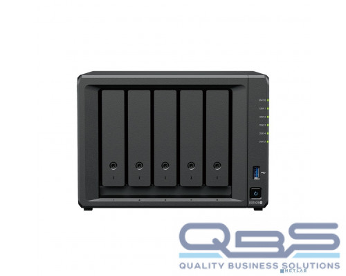 [Дисковый массив] Synology DS1525+  СХД AMD V1500B (Quad-Core, 8 Threads) 2.2 GHz 8GB DDR4 ECC 5 x 3.5”/2.5” SATA HDD/SSD 2 x M.2 NVMe (for SSD cache, no storage pool support) 2 x 2.5GbE RJ-45