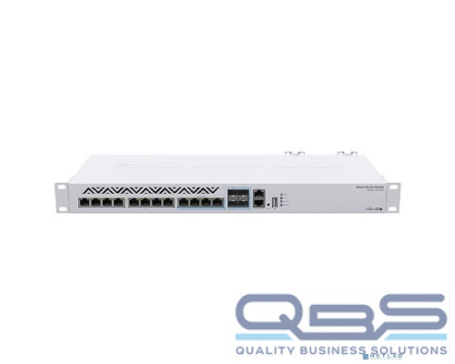 [Сетевое оборудование] MikroTik CRS312-4C+8XG-RM Коммутатор Cloud Router Switch (L3) 8х 1G/2.5G/5G/10G RJ45,  4х 10G RJ45/SFP+ with RouterOS L5, 1U rackmount enclosure