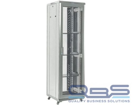 [Монтажные шкафы] Rexant (04-4288-211) Напольный шкаф 19" 42U 800?800, дверь сплошное стекло, серый, RAL 7035