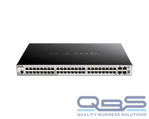 [Сетевое оборудование] D-Link DGS-1250-52XMP/A1A Управляемый L2 коммутатор с 48 портами 10/100/1000Base-T и 4 портами 10GBase-X SFP+ (48 портов PoE 802.3af/at, PoE-бюджет 370 Вт)