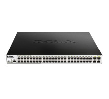 [Сетевое оборудование] D-Link DGS-1210-52MPP/ME/B3A PROJ Управляемый L2 коммутатор с 48 портами 10/100/1000Base-T и 4 портами 1000Base-X SFP (48 портов PoE 802.3af/at, PoE-бюджет 740 Вт)