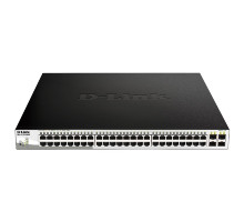 [Сетевое оборудование] D-Link DGS-1210-52MPP/E2A PROJ Настраиваемый L2 коммутатор с 48 портами 10/100/1000Base-T и 4 портами 1000Base-X SFP (порты 1-48 PoE 802.3af/at, PoE-бюджет 740 Вт) 