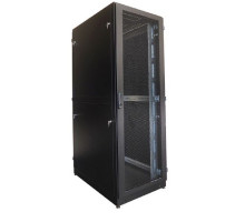 [Монтажное оборудование] ЦМО Шкаф серверный напольный 48U (800 х 1000) двойные перфорированные двери 2 шт., цвет черный ШТК-М-48.8.10-88АА-9005