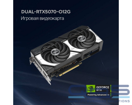 [Видеокарта] Видеокарта ASUS GeForce RTX5070 12Gb GDDR7 192bit 2542/2800 3*DP/HDMI  HDCP (DUAL-RTX5070-O12G) RTL