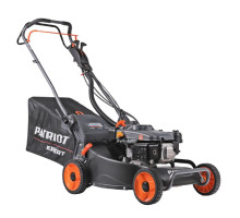 [Газонокосилка] PATRIOT PT 54AS Газонокосилка бензиновая [512109054] { 53 см, самоходная(3 скорости), 7,5л.с., алюминиевая дека, крданная передача на редуктор колёс травосборник 75л }