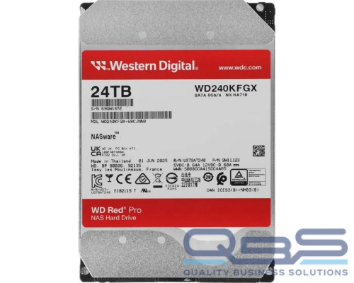 [Жесткий диск] 24TB WD Red Pro (WD240KFGX) {Serial ATA III, 7200- rpm,512Mb, 3.5"}