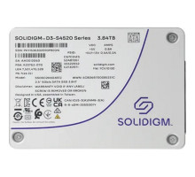 [накопитель] Накопитель Solidigm SSD D3-S4520 Series, 3840GB, 2.5" 7mm, SATA3, TLC, R/W 550/510MB/s, IOPs 92 000/31 000, TBW 15300, DWPD 2 (12 мес.)
