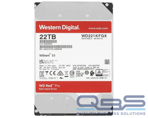 [Жесткий диск] 22TB WD Red Pro (WD221KFGX) {Serial ATA III, 7200- rpm,512Mb, 3.5"}
