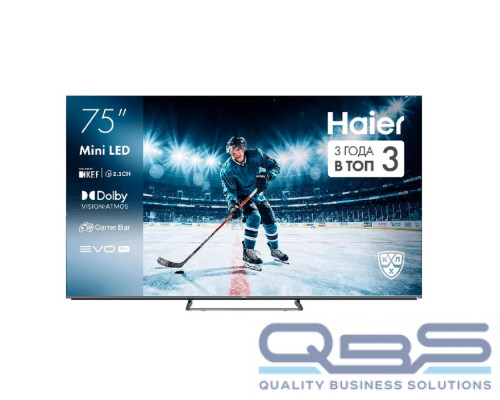 [LCD, LED телевизоры Haier] 75" Телевизор HAIER Smart TV MiniLED M4, черный, СМАРТ ТВ, Android TV
