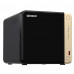 [Дисковый массив] QNAP TS-464-8G Сетевое хранилище без дисков/ SMB NAS 4 HDD trays, 4-core Intel Celeron N5105/N5095 2.0-2.9 GHz, 8 GB RAM (1 x 8 GB) up to 16 GB (2 x 8GB), 2x2.5 Gigabit Ethernet