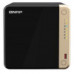 [Дисковый массив] QNAP TS-464-8G Сетевое хранилище без дисков/ SMB NAS 4 HDD trays, 4-core Intel Celeron N5105/N5095 2.0-2.9 GHz, 8 GB RAM (1 x 8 GB) up to 16 GB (2 x 8GB), 2x2.5 Gigabit Ethernet