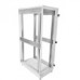  Шкаф телекоммуникационный напольный 42U (600x600) дверь металл (3 места)