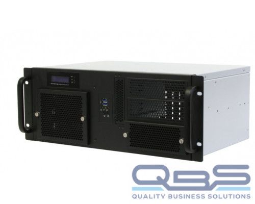Корпус Procase Корпус 4U Rack server case, черный, панель управления, без блока питания, глубина 300мм, MB 12x9.6 купить QBS.ru