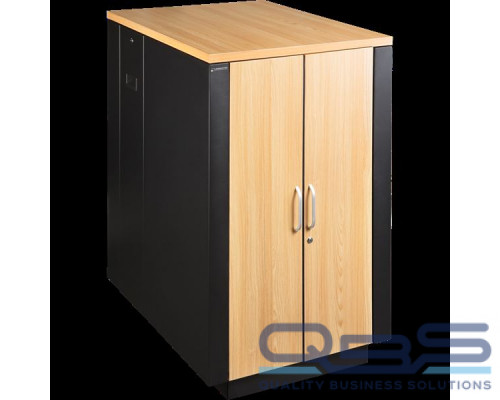 Шкаф LANMASTER SOUNDPROOF звукоизолированный 18U 750x1130 мм, отделка под дерево, цвет лиственница купить QBS.ru