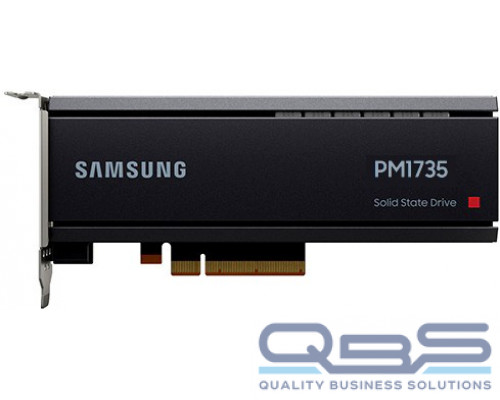 Накопитель SSD HH/HL PCIe Card Samsung MZPLJ3T2HBJR-00007 PM1735 3.2TB PCIe Gen4 x8 NVMe 8000/3800MB/s IOPS 1500K/250K MTBF 2M купить QBS.ru