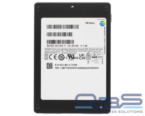 Накопитель SSD 2.5 Samsung MZILT800HBHQ-00007 (SFF), PM1643a, 800GB, SAS, 12Gb/s, R2100/W1000Mb/s, IOPS(R4K) 380K/40K, MTBF 2M, 3 DWPD, OEM купить QBS.ru