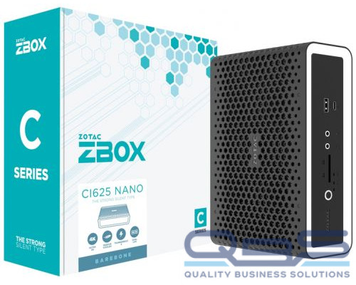 Платформа Zotac ZBOX CI625 nano i3-1115G4, 2*DDR4(3200), 2.5 HDD/SSD, M.2, 2*Glan, WiFi, BT, UHD graphics, SD card-reader, Thunderbolt 4, 4*USB 3.1, купить QBS.ru