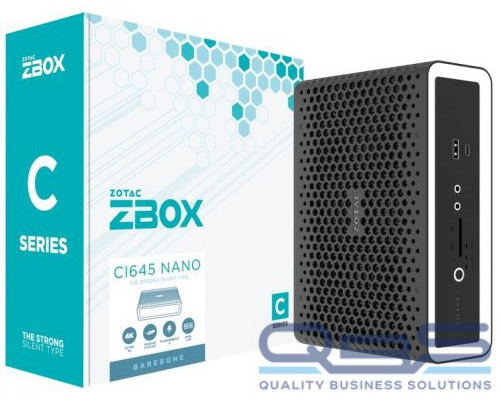 Платформа Zotac ZBOX CI645 nano i5-1135G7, 2*DDR4(3200), 2.5 HDD/SSD, M.2, 2*Glan, WiFi, BT, Iris Xe graphics, SD card-reader, Thunderbolt 4, 4*USB 3 купить QBS.ru