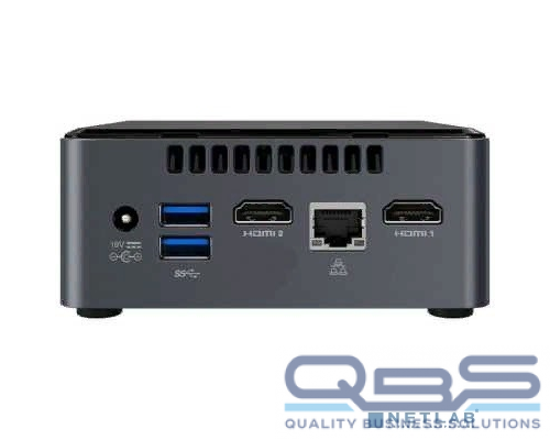 Компьютер Intel NUC BOXNUC7CJYHN2 Intel NUC kit, Intel Celeron J4005, 2.7 GHz, DDR4 SODIMM (up to 2400MHz/8Gb), VGA Intel HD Graphics(2xHDMI 2.0), 4xUSB3.0, 1x2.5HDD, WiFi+BT, SHXC, powercord EU, w/ no codec купить QBS.ru