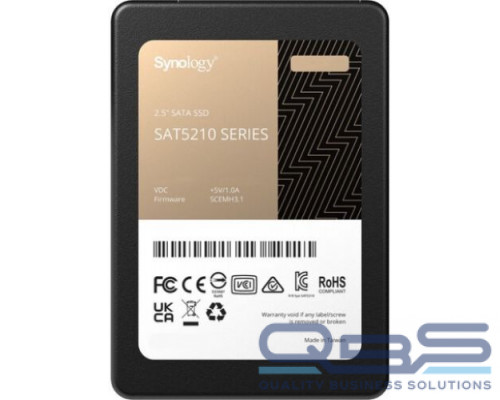Накопитель SSD Synology SAT5210-480G 480GB, 530/500Mb/s, IOPS 96K/55K, MTBF 1,5M купить QBS.ru