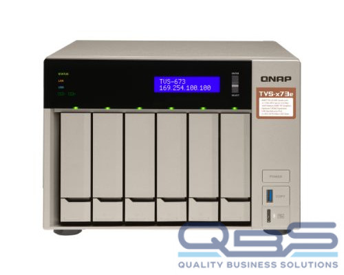 Сетевой RAID-накопитель QNAP TVS-673e-8G купить QBS.ru