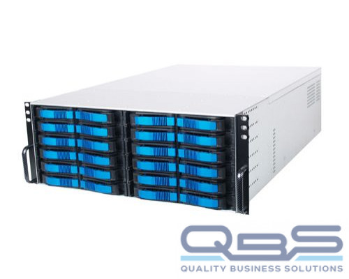 Корпус серверный 4U Procase DS428-SATAII-B-0 (24 SATA II/SAS hotswap HDD), черный, без блока питания, глубина 660мм, MB 12x13 купить QBS.ru