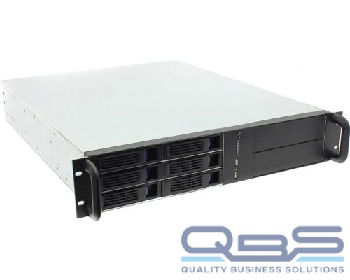 Корпус серверный 2U Procase ES206-SATA3-B-0 (6 SATA III/SAS 6Gbit hotswap HDD), черный, без блока питания, глубина 650мм, MB 12x13 купить QBS.ru