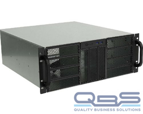 Корпус серверный 4U Procase RE411-D11H0-E-55 черный, 11x5.25+0HDD, без БП, глубина 550мм,MB EATX 12x13 купить QBS.ru