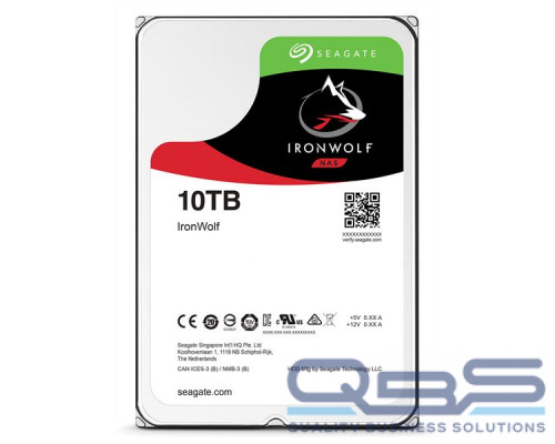 Жесткий диск HDD SATA Seagate 10Tb, ST10000VN0008, IronWolf, 7200 rpm, 256Mb buffer, 1 year купить QBS.ru