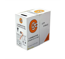  Кабель LANMASTER UTP, 4 пары, кат. 5Е,  350Mhz, LSZH, красный, 305 м